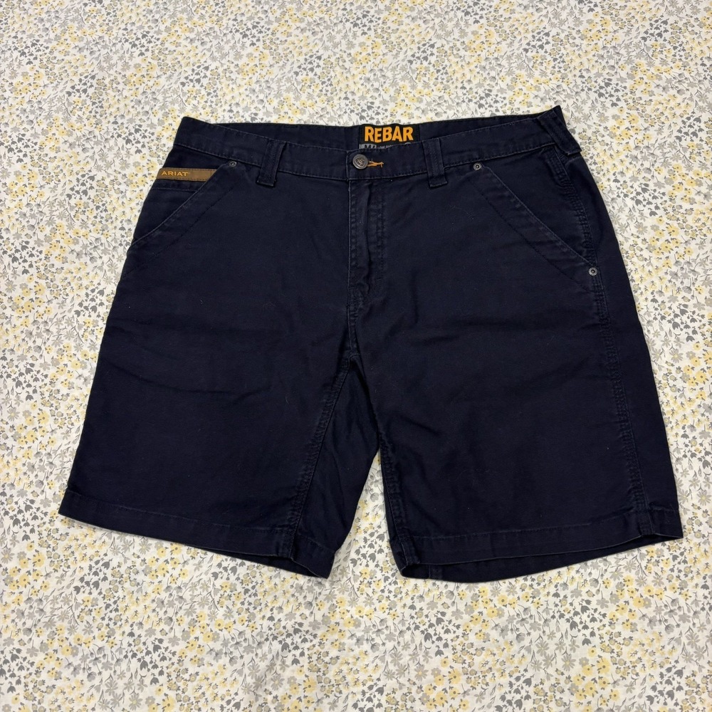 Ariat Rebar M4 Relaxed Low Rise Boot Fit Workwear Shorts Black Men's Size 35R
